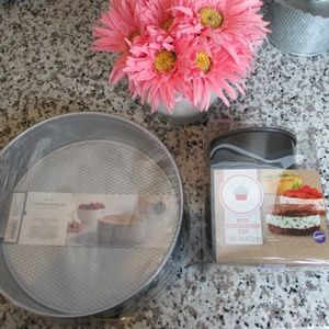 *NWT* Steel Spring-form Pans, 1 Large and 3 Mini